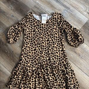 Bonnie Jean size 7 Leopard Print Casual Tunic Dress